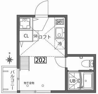 グランエッグス中野鷺宮【2階】の間取り