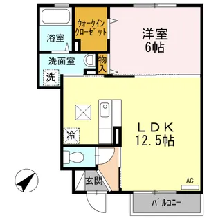 ル・ペール【1階】の間取り