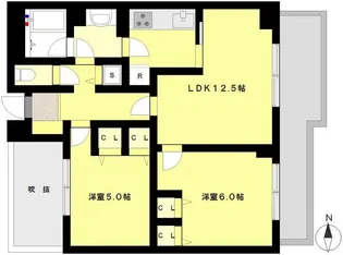 グランディコア中野弥生町【2階】の間取り