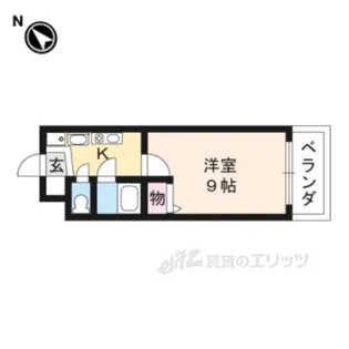 セコンダリー谷畑【1階】の間取り