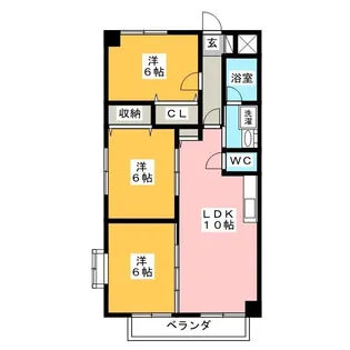 グレースガーデンK【2階】の間取り