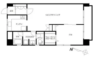 高輪ハイツ【5階】の間取り