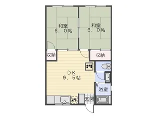リーベ高部【1階】の間取り