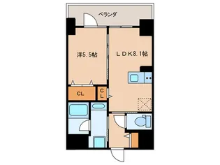 カサ・デ・シャローム【8階】の間取り