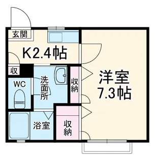 オブロンベルク【1階】の間取り