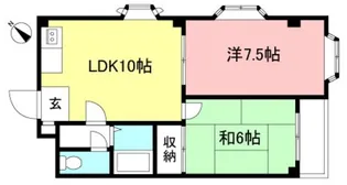 カームワン【2階】の間取り