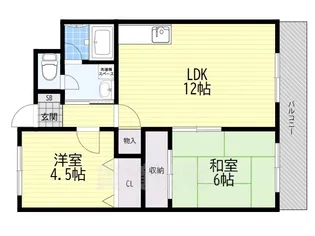グレイス辻本【6階】の間取り
