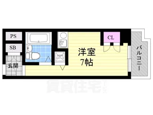 美穂ケ丘阪田ハイツ【4階】の間取り