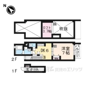 シダーコンフォール壱番館【2階】の間取り
