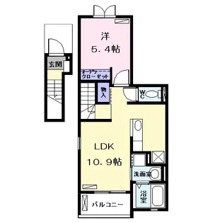 グレイスヒルズI【2階】の間取り