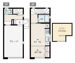 Garage Kunimi Baseの間取り