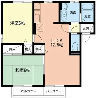 ジュネス【2階】の間取り