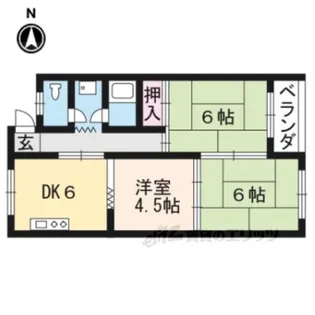 エクセル篠原【1階】の間取り