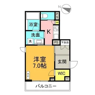 アンシャンテ武蔵小杉【2階】の間取り
