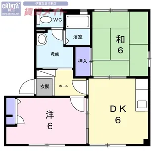 DOMICILE伊賀D【2階】の間取り