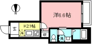 ハイムさわだ桜上水【1階】の間取り