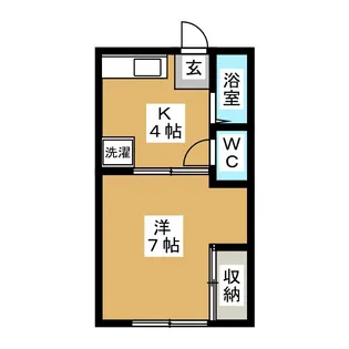 グリーンハイツ第1【1階】の間取り