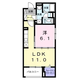 クレシエンテ ひばり【1階】の間取り