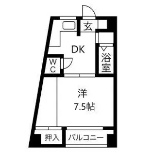 七福ビル【5階】の間取り
