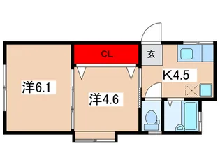 メゾン麻生【2階】の間取り
