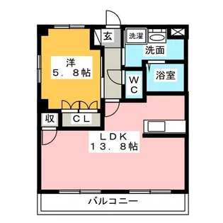 エテルナKAORU【5階】の間取り
