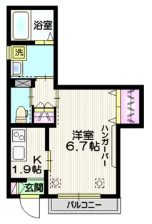 メテオブルー【1階】の間取り