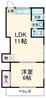 メゾン岸【2階】の間取り