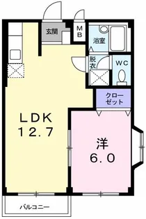 サンティア美輝D【2階】の間取り