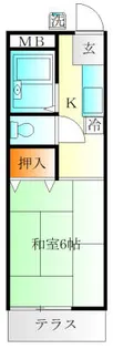 ハイツイースト【1階】の間取り
