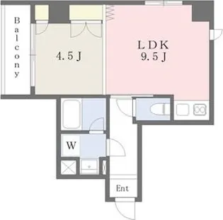アーバン伏見【8階】の間取り