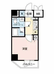RELUXIA横濱吉野町II【4階】の間取り