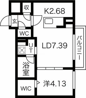 オルガ東札幌【3階】の間取り