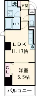 MAISON M K【6階】の間取り