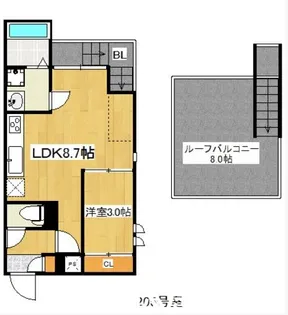 Grandtic 二日市中央 I【2階】の間取り