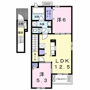 ホロンバイル【2階】の間取り