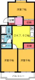 クレール湘南【3階】の間取り