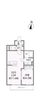 コンフォルディア【2階】の間取り