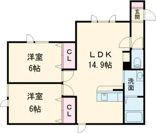 メゾン雅 No.2【2階】の間取り