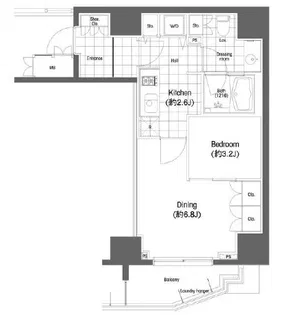 BPRレジデンス恵比寿【7階】の間取り