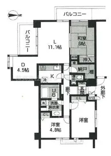 ダイアパレス水島町【6階】の間取り