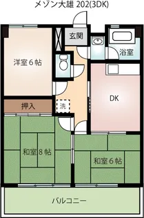 メゾン大雄【2階】の間取り
