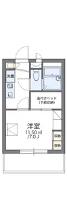 レオパレスフォーレ【2階】の間取り