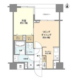 クリオ三ノ輪ラ・モード【10階】の間取り