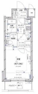 パレステュディオ虎ノ門【8階】の間取り