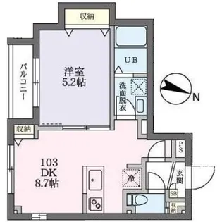 グランティスタ【1階】の間取り