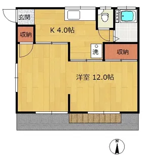 こふじ荘【1階】の間取り