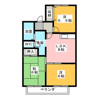 パークハウスイシヅカII【2階】の間取り