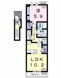 グレイシアK【2階】の間取り