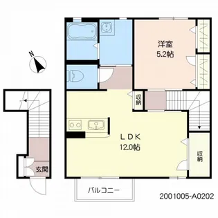 メゾンクレール池田【2階】の間取り