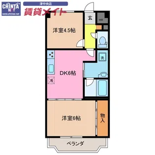 グランメゾン桜橋【1階】の間取り